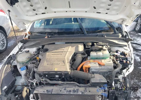 2019 Hyundai Ioniq Hybrid Blue из США, поврежденный, VIN KMHC65LC9KU164658